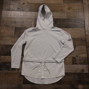 Athleta Gallery Hoodie Top women's small‎ heather white